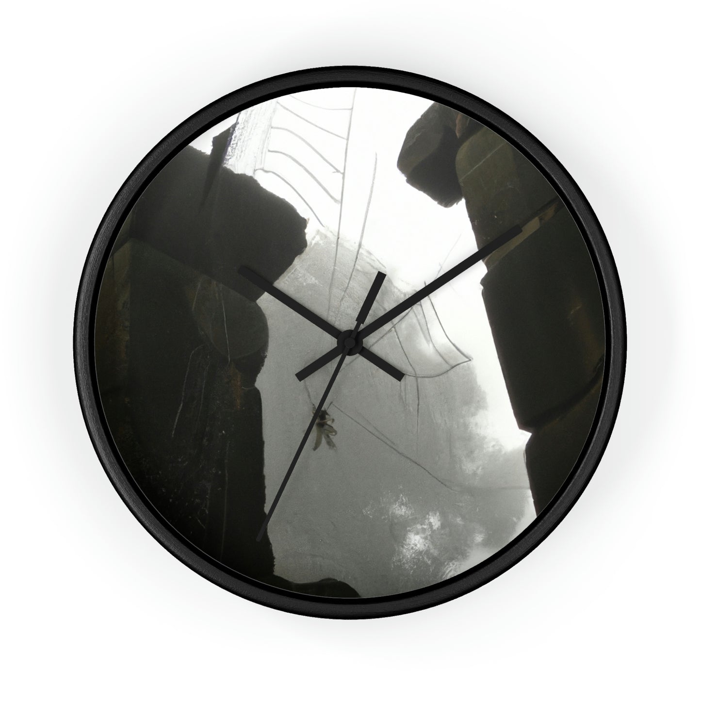 "Ghostly Cobwebs in the Ruins" - The Alien Wall Clock