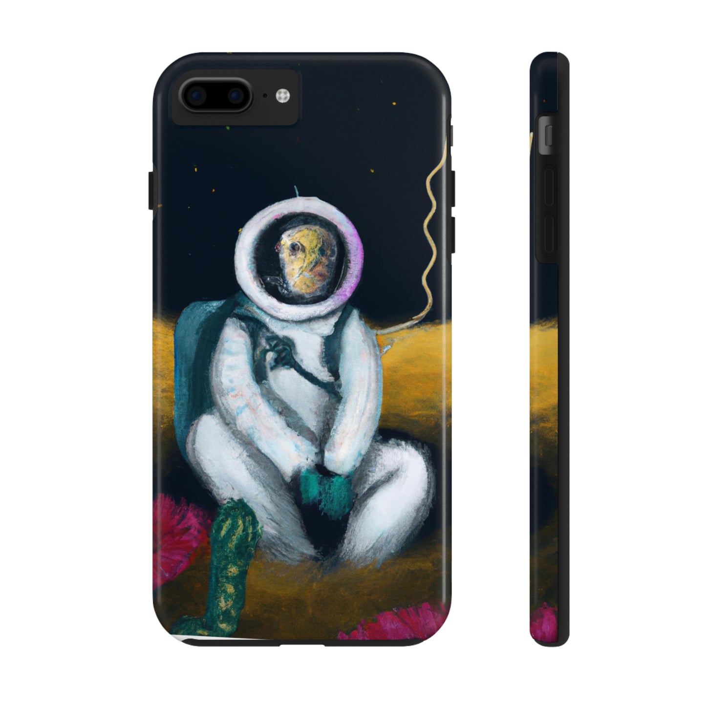 "Solo en la oscuridad: la supervivencia de un astronauta solitario" - The Alien Tough Phone Cases