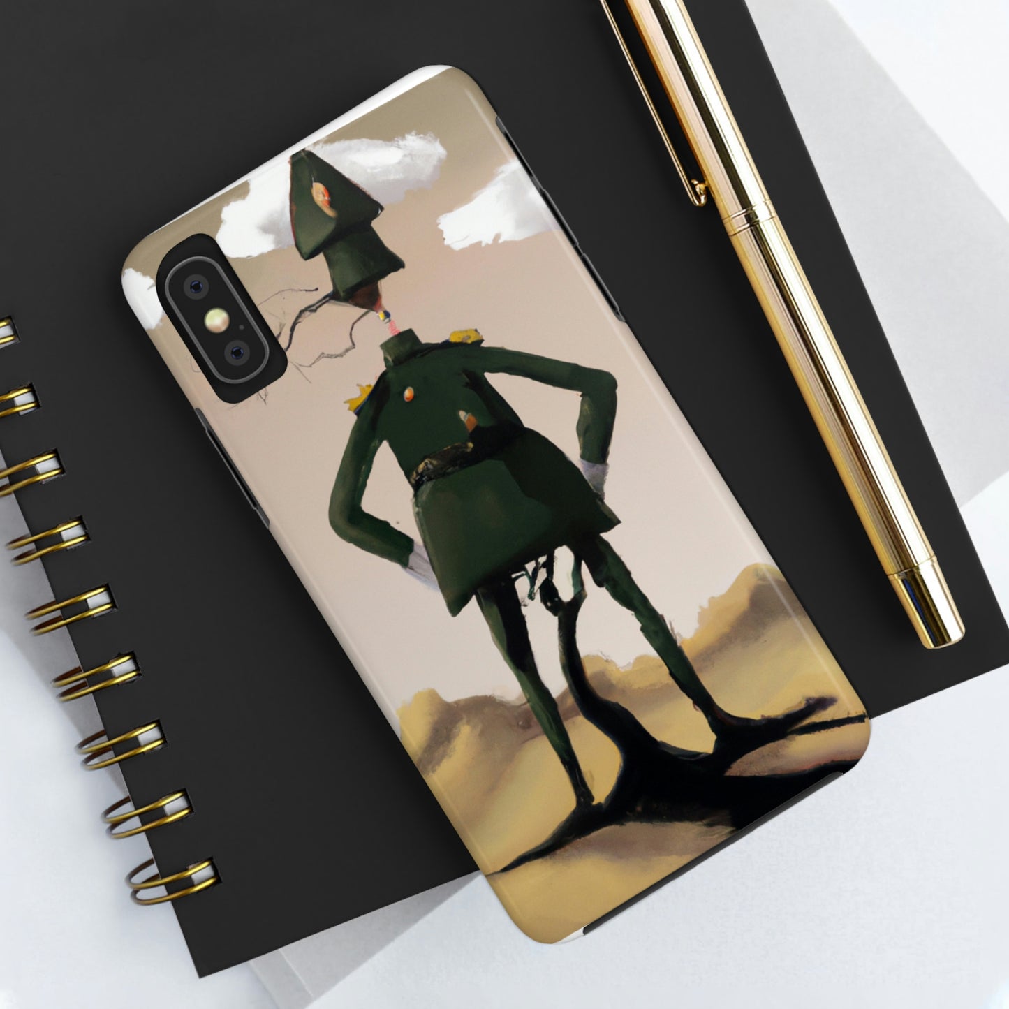 "Courage Against Despair: A Soldier's Triumph" - The Alien Tough Phone Cases