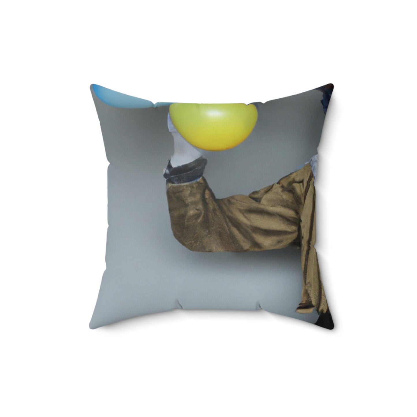 "Clowning Around with Balloons" - The Alien Square Pillow