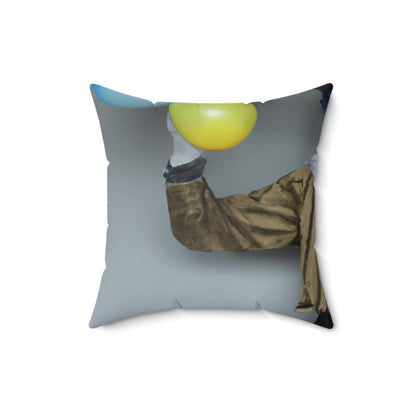 "Herumblödeln mit Luftballons" - Das Alien Square Pillow