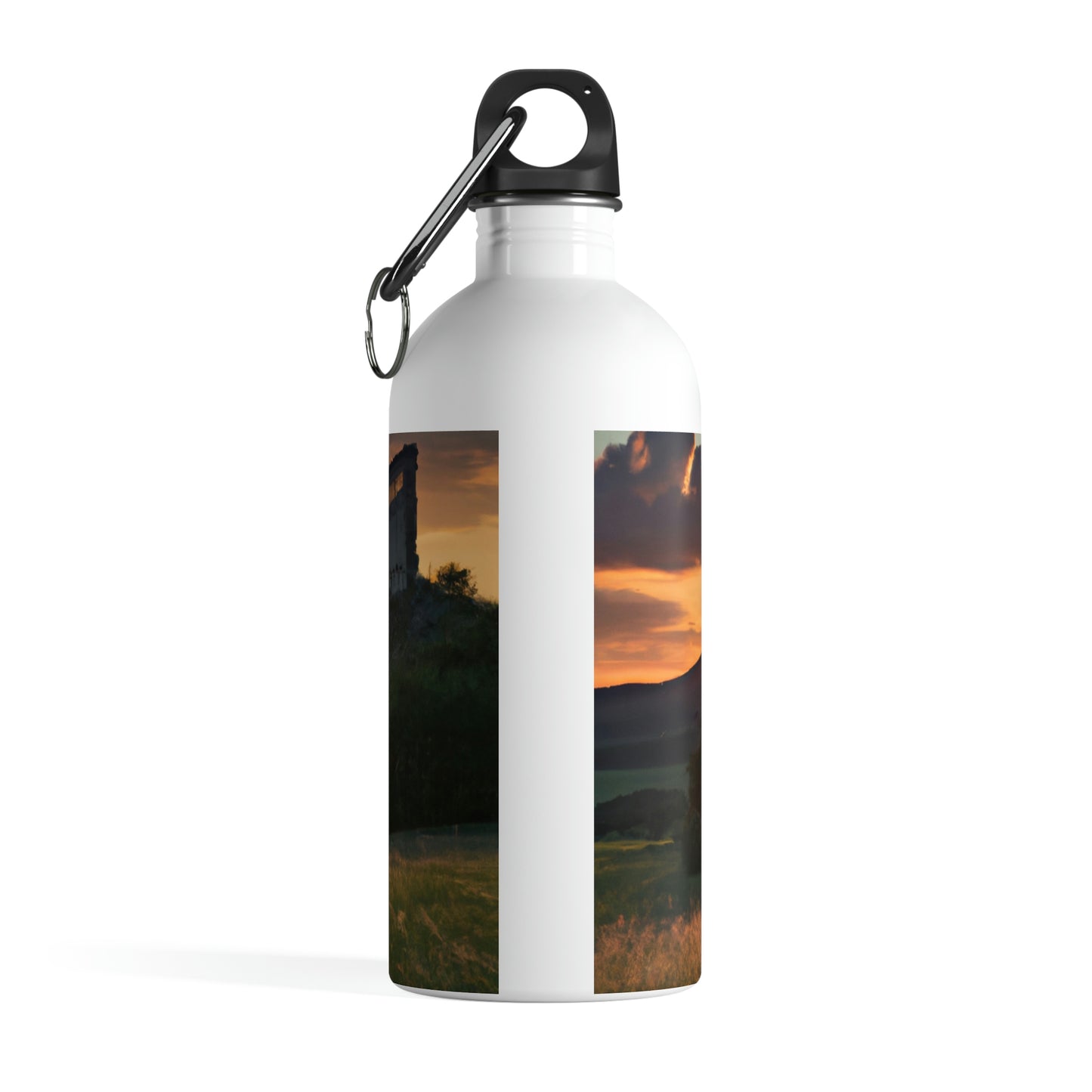 "Enchanted Evening at an Abandoned Castle" - The Alien Stainless Steel Water Bottle