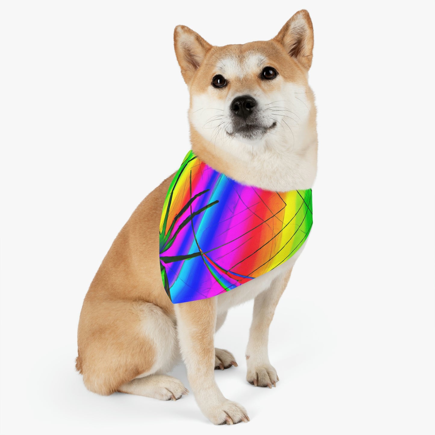 "Das prismatische Netz einer Spinnerette" - Das Alien Pet Bandana Halsband