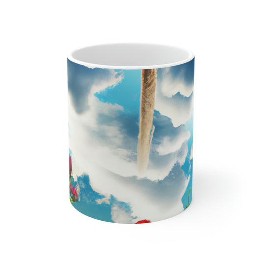 Rainbow Sky Garden - The Alien Ceramic Mug 11 oz