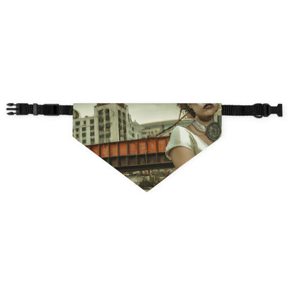 "ChronoTown: Where Time Stands Still" - The Alien Pet Bandana Collar