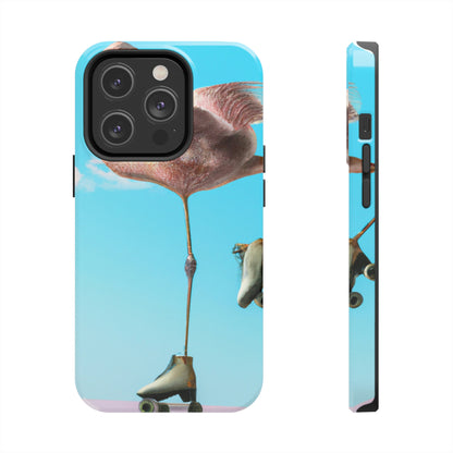 "Flamingo Skates!" - The Alien Tough Phone Cases