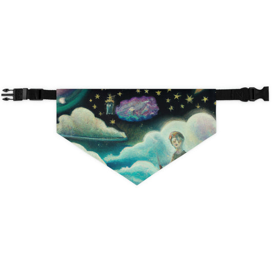 "Ein Meer aus Diamanten in der Nacht" - Das Alien Pet Bandana Halsband