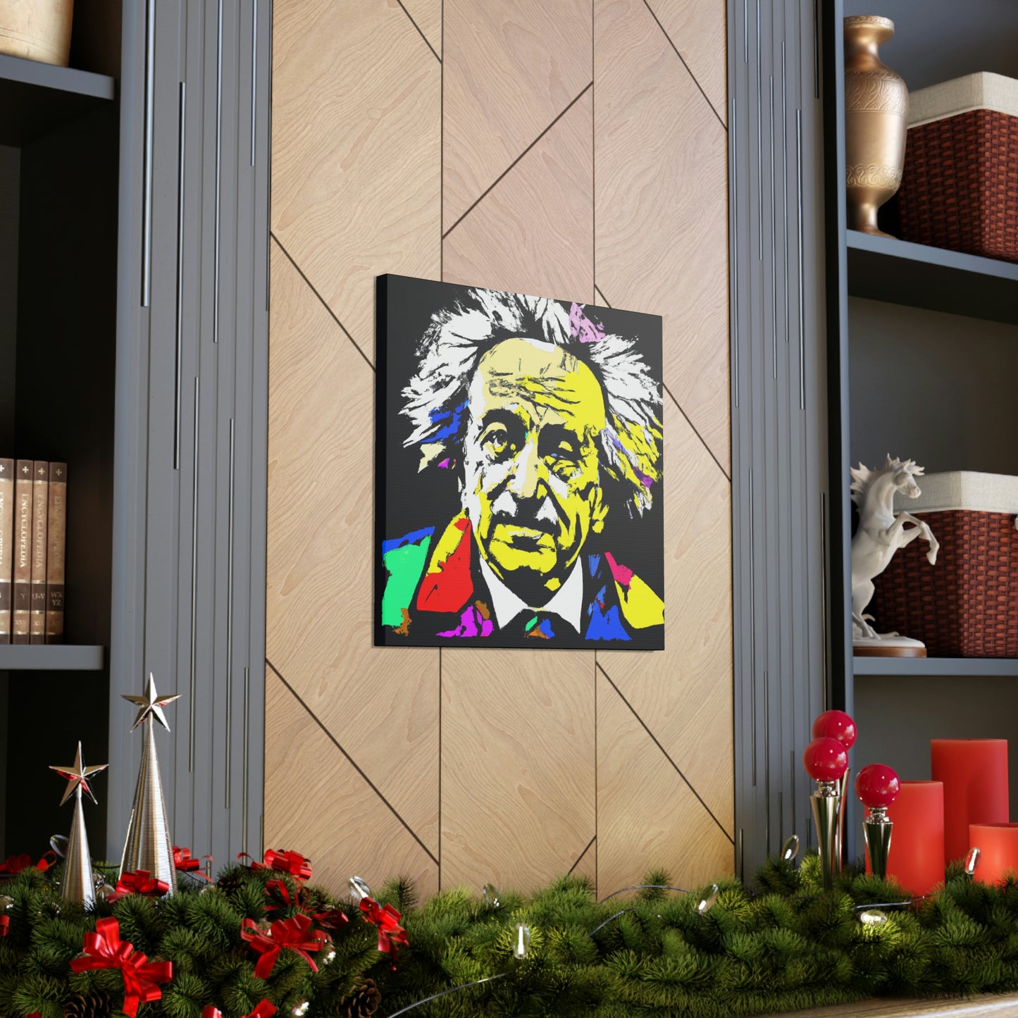 "Albert Einstein: A Pop Art Portrait" - The Alien Canva