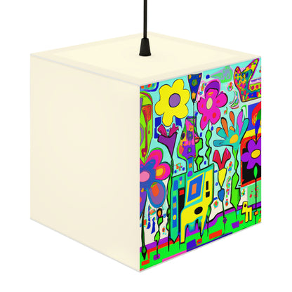 "A Mystical Garden of Rainbow Petals" - The Alien Light Cube Lamp