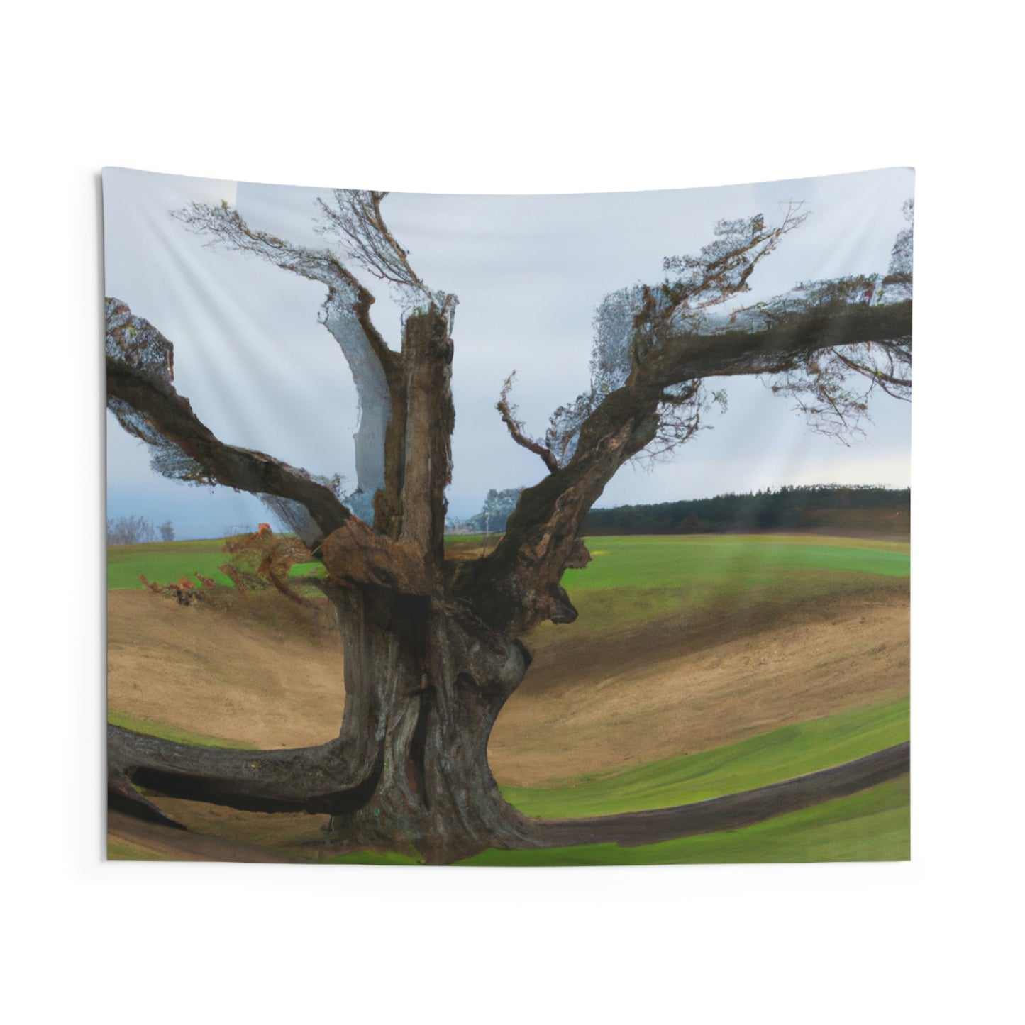 „Ein Schatten auf der Wiese: Der letzte stehende Baum“ – The Alien Wall Tapestries