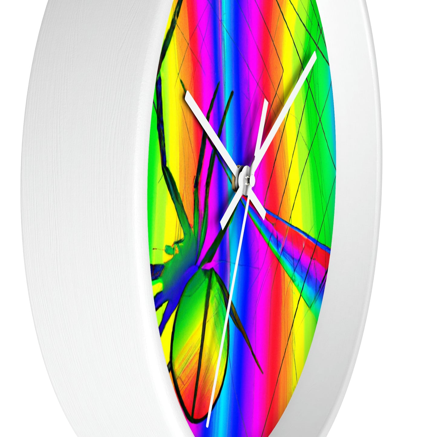 "A Spinnerette's Prismatic Web" - The Alien Wall Clock