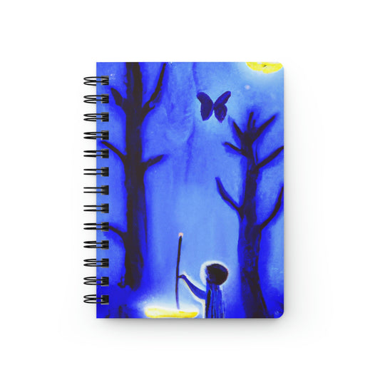 "Un viaje por el bosque iluminado por la luna" - The Alien Cuaderno encuadernado en espiral