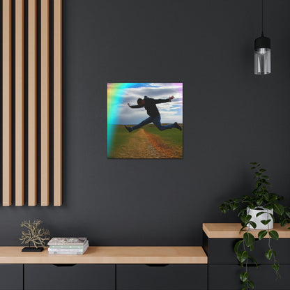 Rainbow Jumper Artist - Canvas