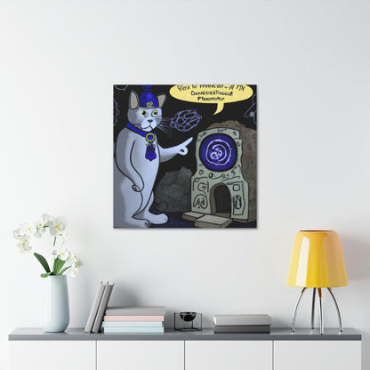 Die mysteriöse Zeitreisende-Katze - The Alien Canva