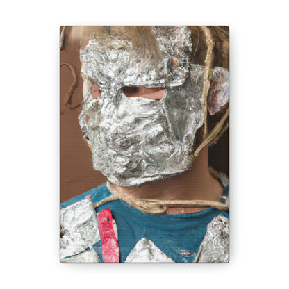 "Metallic Reflections: Unexpected Materials in Self-Portraiture" - Canvas