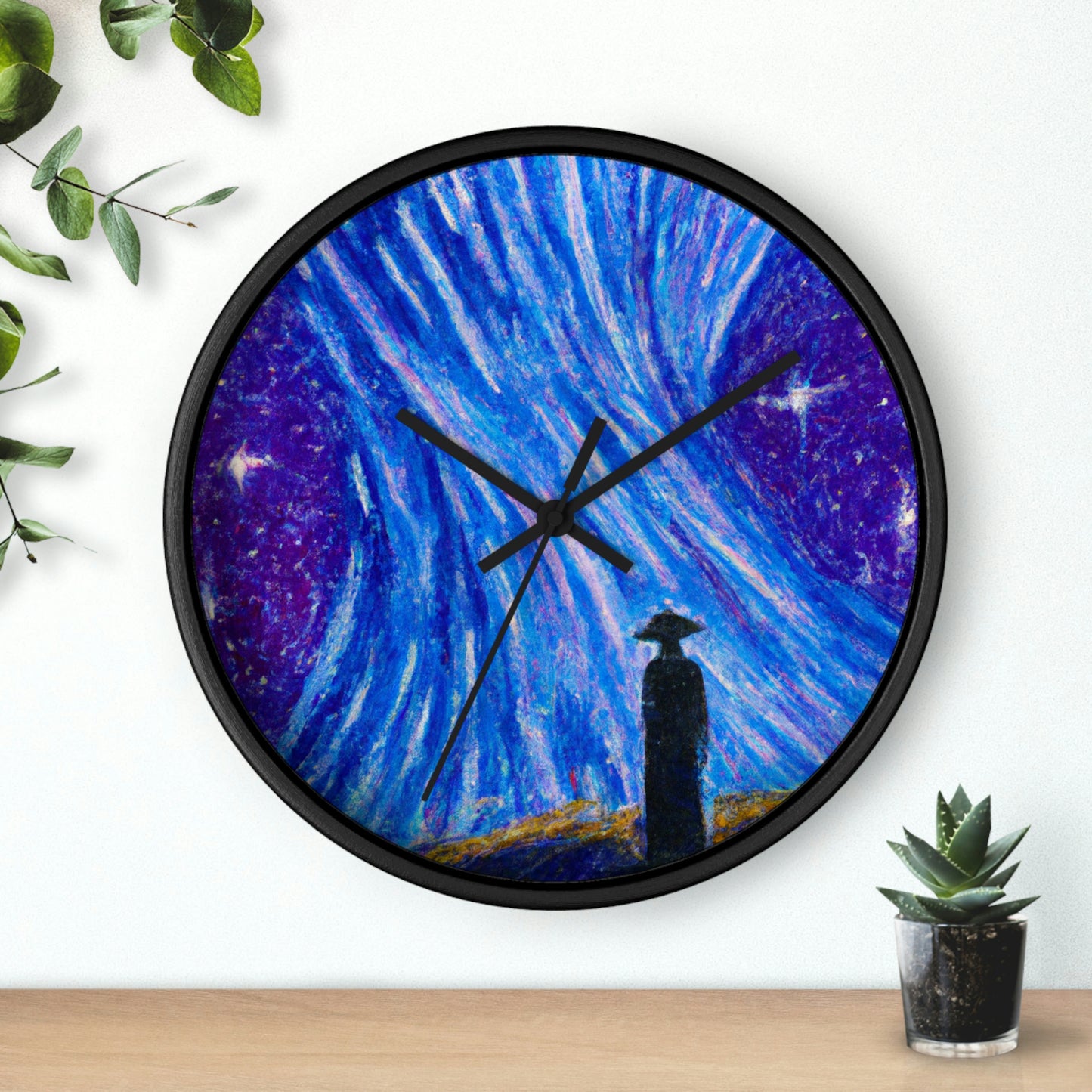 "A Starlit Solace" - The Alien Wall Clock