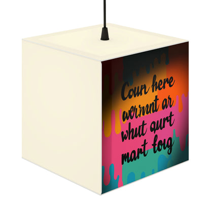 "Brave in the Face of Nightmares" - Die Alien Light Cube Lampe