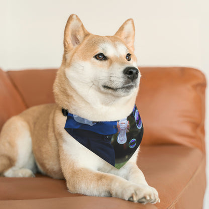 "Gathering Spirits in the Meadow" - The Alien Pet Bandana Collar