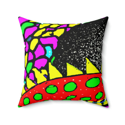 "Dragon's Flight to Freedom" - The Alien Square Pillow