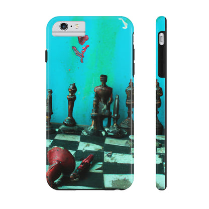 "A Forgotten Chess Set: Ready for a New Match" - The Alien Tough Phone Cases