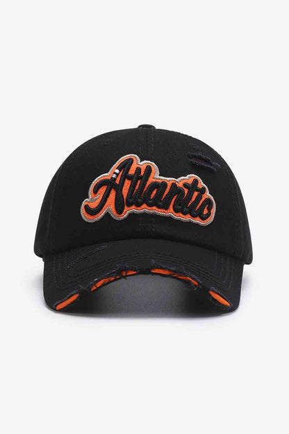 Gorra de béisbol desgastada con gráfico ATLANTIC