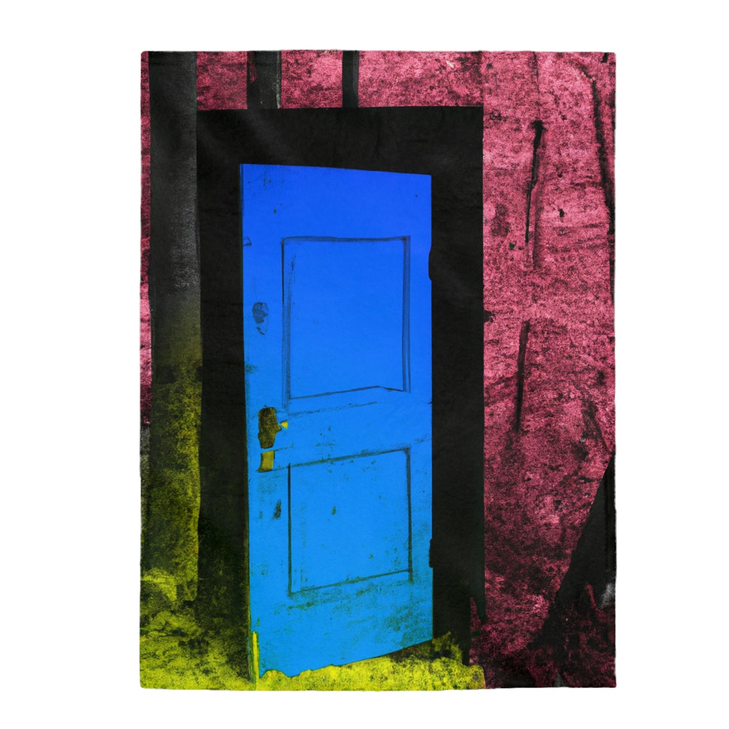 The Enigmatic Door of the Forest - The Alien Velveteen Plush Blanket