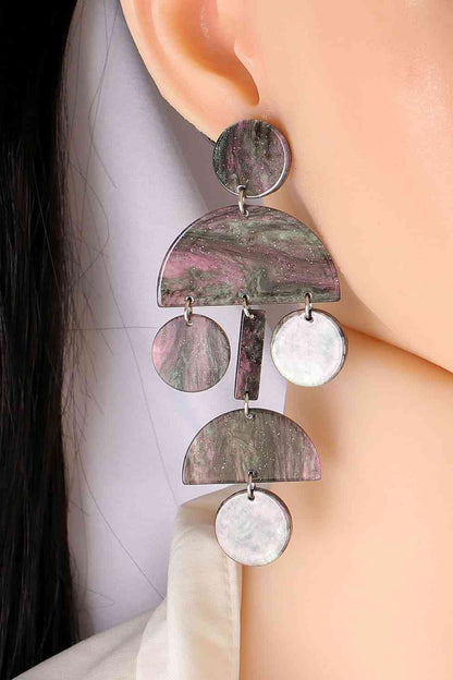 Geometrical Shape Acrylic Dangle Earrings