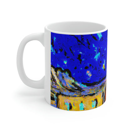 "Enchanted Sands of the Night Sky" - Der Alien-Keramikbecher 11 oz