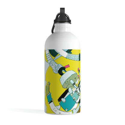 Robotic Rebellion: A Battle for Power. - The Alien Stainless Steel Water Bottle