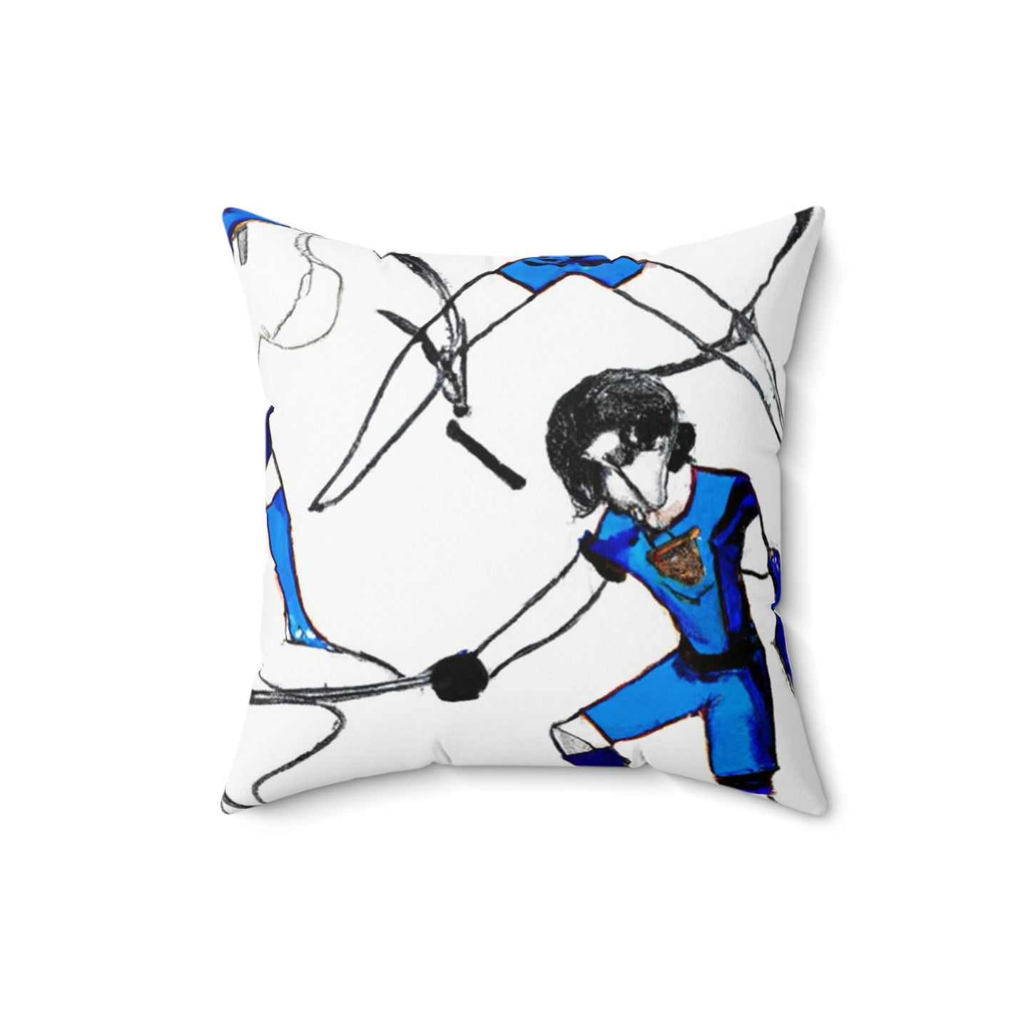 "Magical Throwdown: The Sports Team Challenge" - The Alien Square Pillow