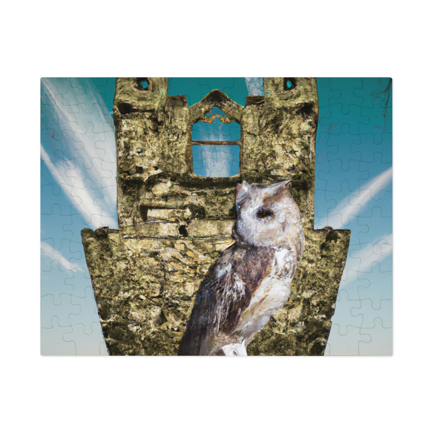 "A Sentinal Among Ruins: An Unstirred Owl's Perch" - The Alien Jigsaw Puzzle