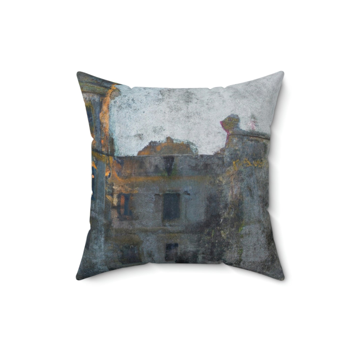 "The Forgotten Castle: A Faded Remembrance" - The Alien Square Pillow