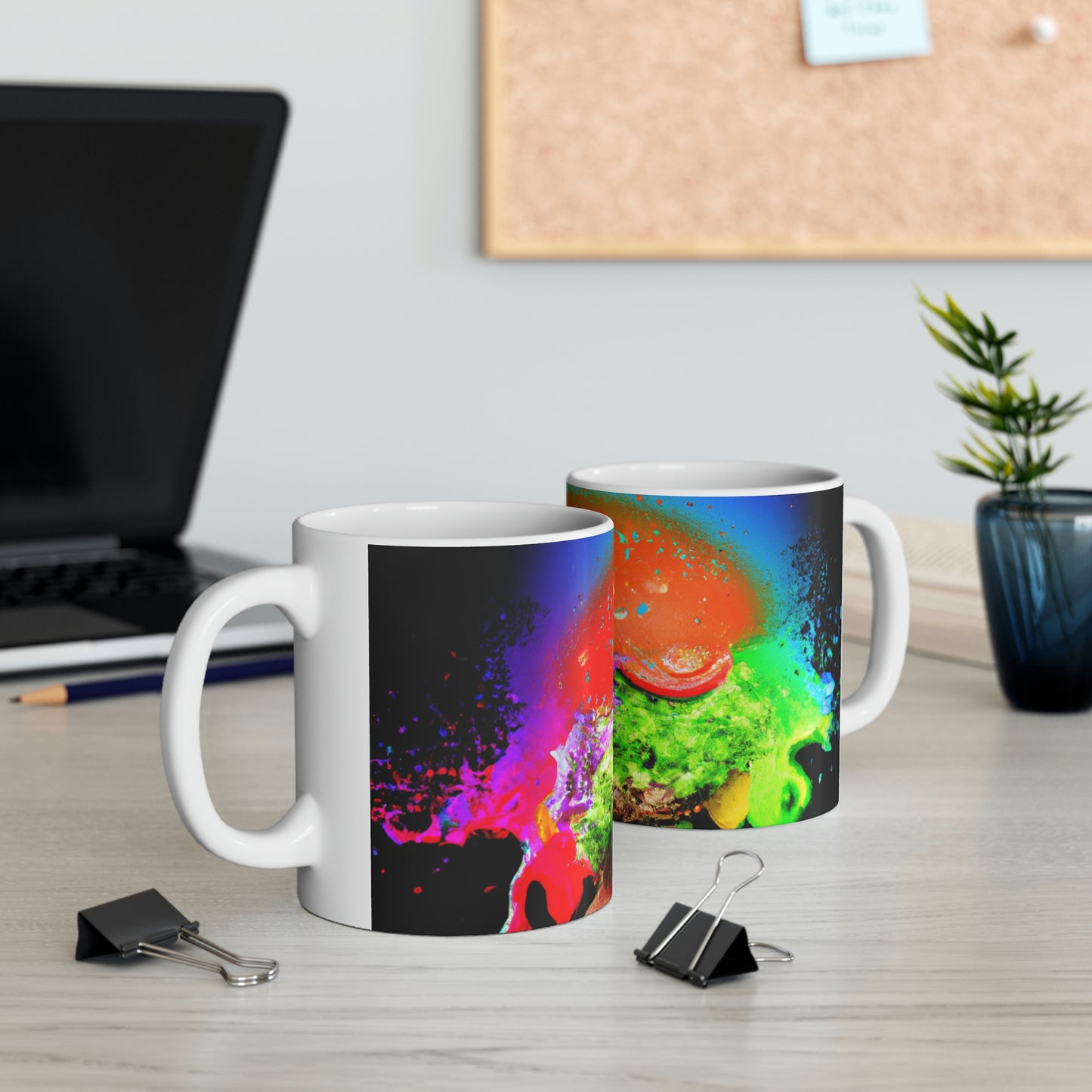 "Burger Rainbow" - The Alien Ceramic Mug 11 oz