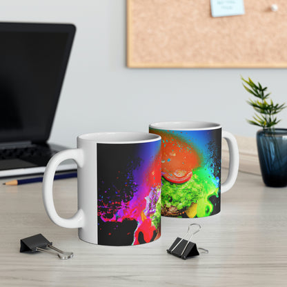 "Burger Rainbow" - Taza de cerámica The Alien 11 oz