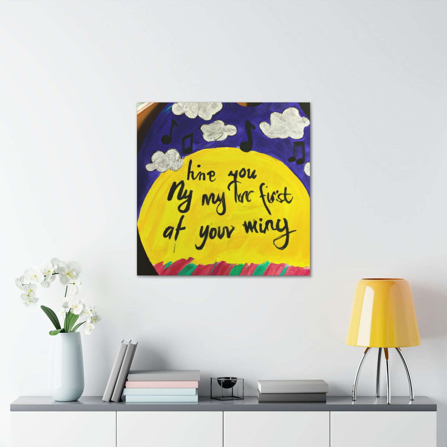 "Canvassing My Melody: A Song Inspired Painting" - Canvas