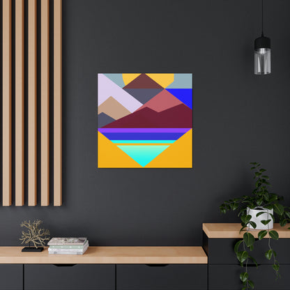 "Geometric Landscape" - Canvas