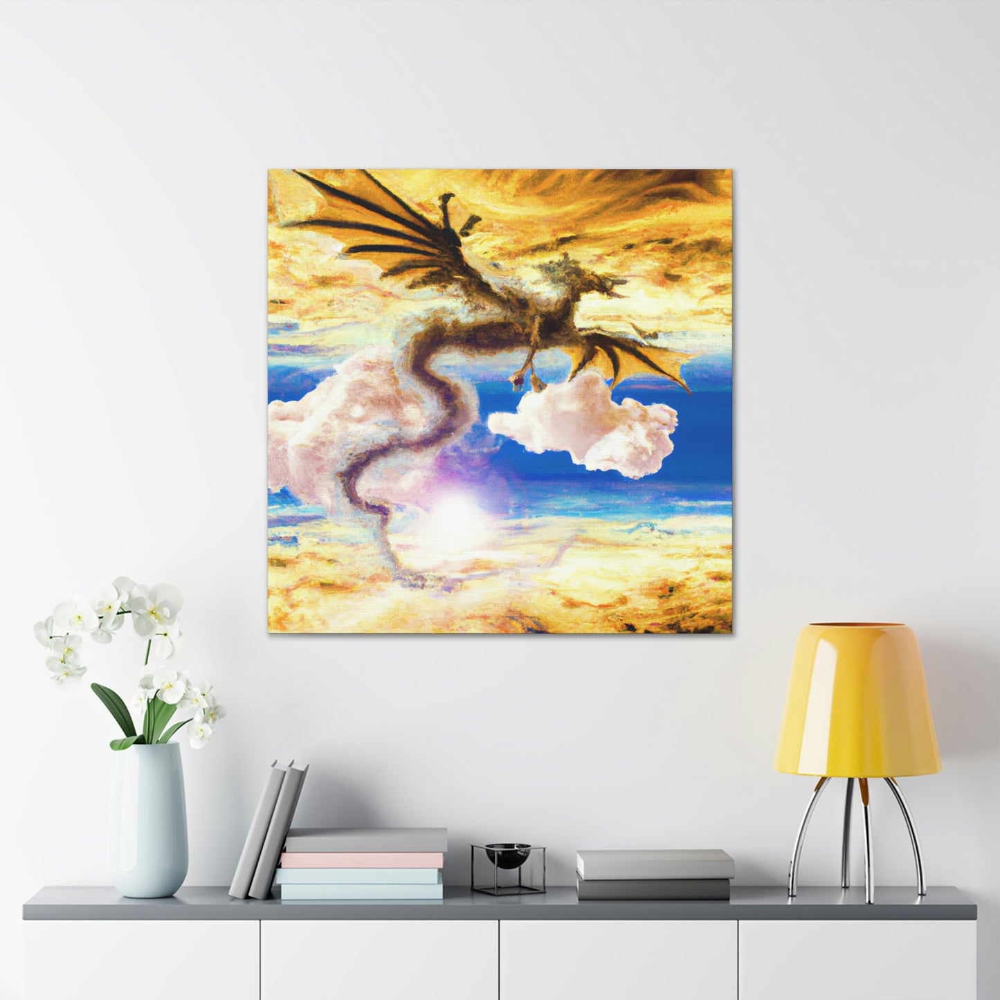 "A Heavenly Blaze with a Mystic Dragon" - The Alien Canva