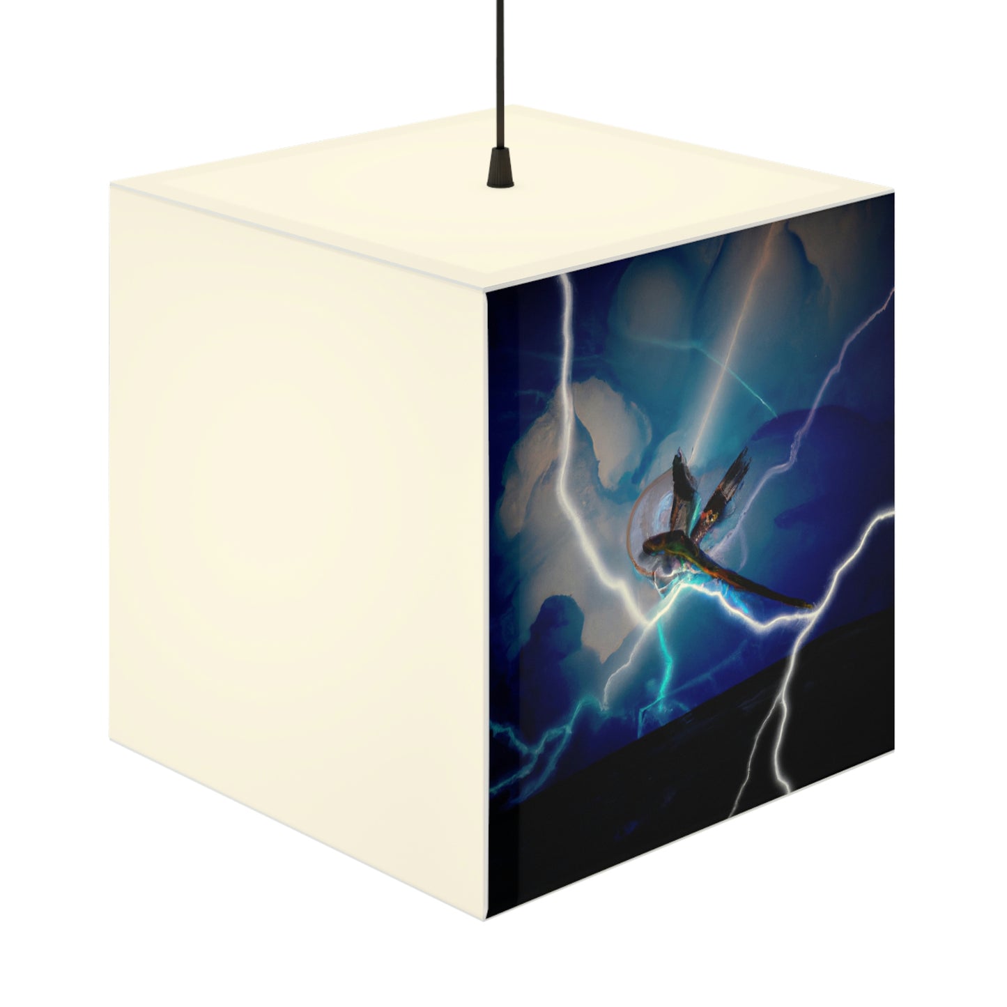 „Draco im Sturm“ – Die Alien Light Cube Lampe