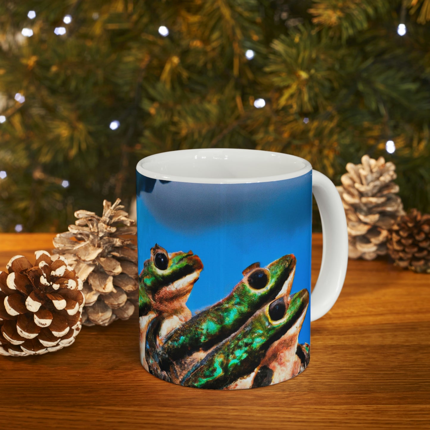 "A Frog Chorus in the Thunderstorm" - The Alien Taza de cerámica 11 oz