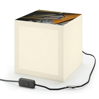 "The Lost Tales of Forgotten Library Shelves" - The Alien Light Cube Lamp