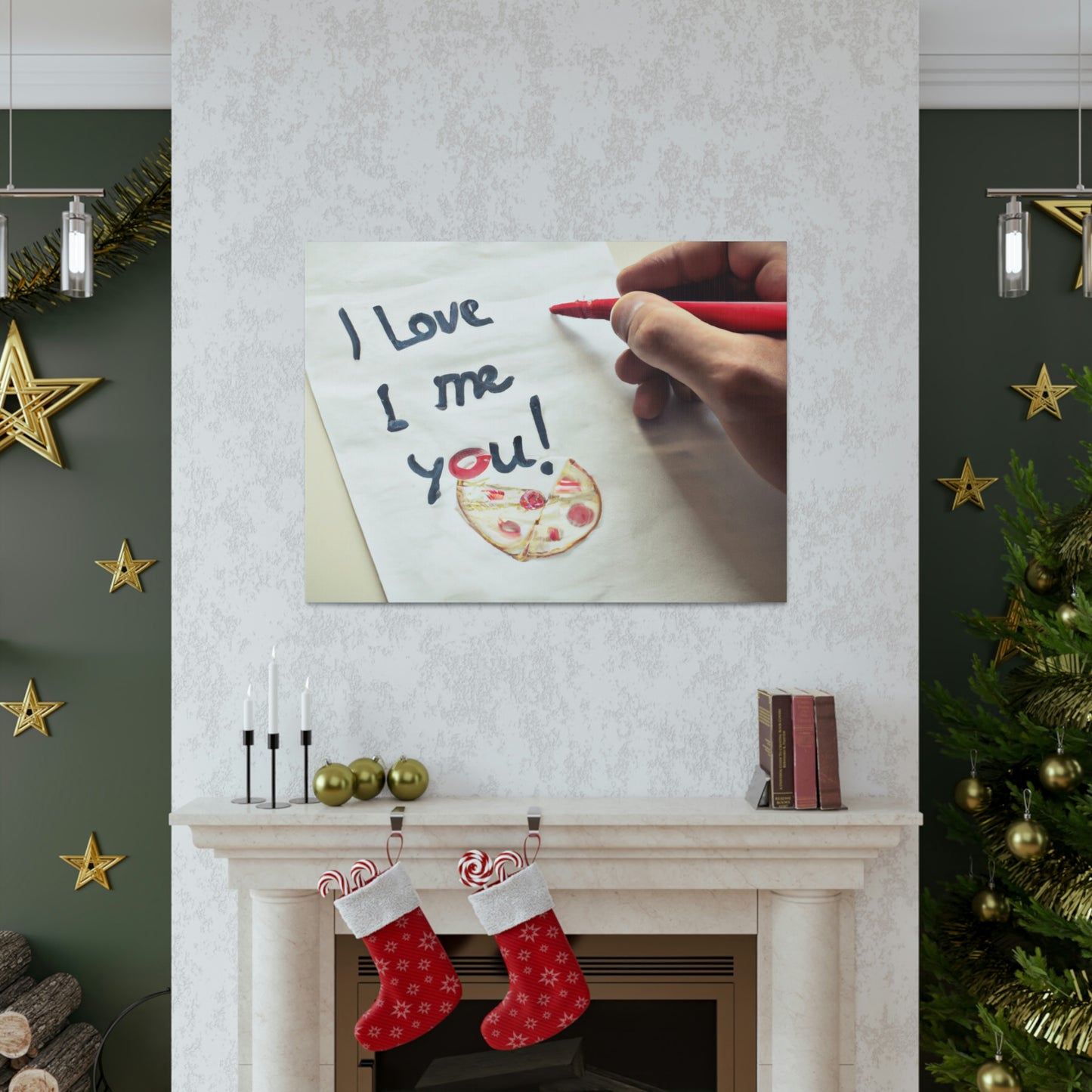 "A Pizza-Loving Love Letter" - The Alien Canva