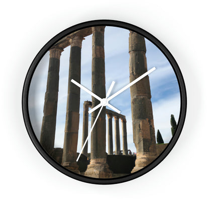 "Lost in Ancient Ruins: A Wanderlust Odyssey" - The Alien Wall Clock