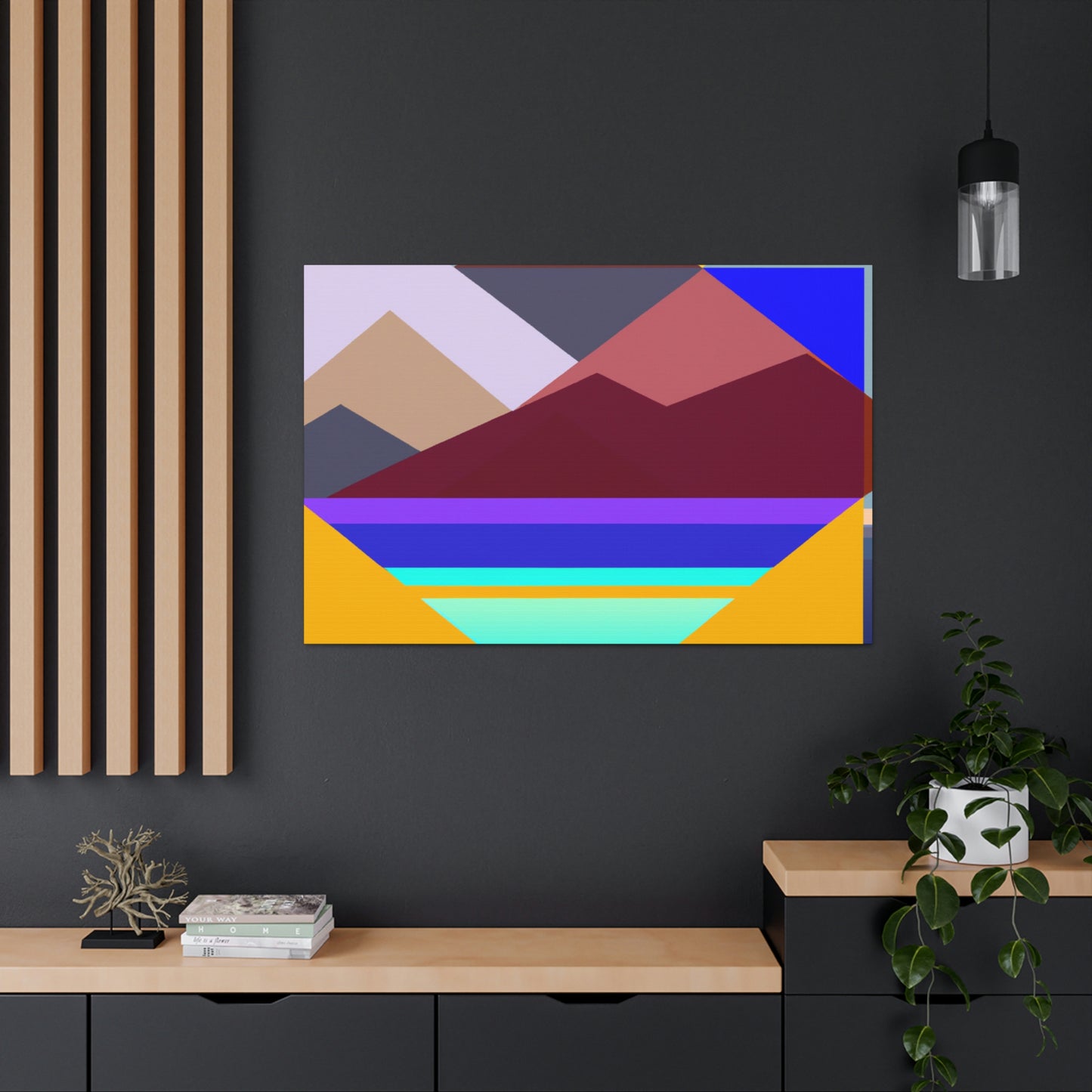 "Geometric Landscape" - Canvas