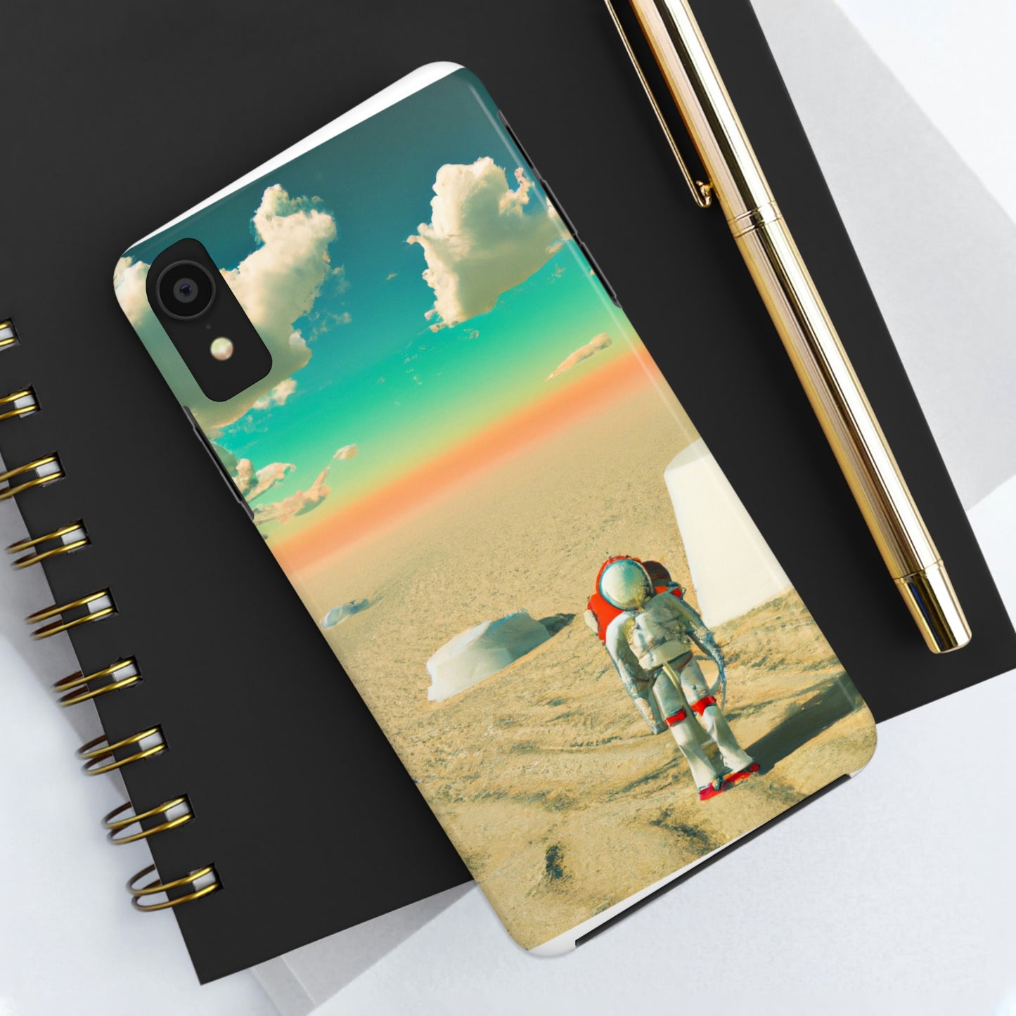 "A Strayed Astronaut: Alone on a Forlorn Planet" - The Alien Tough Phone Cases