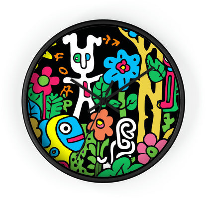 The Enchanted Garden of Wonders. - The Alien Wall Clock