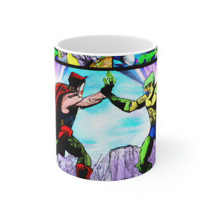 Superhero Showdown! - The Alien Ceramic Mug 11 oz