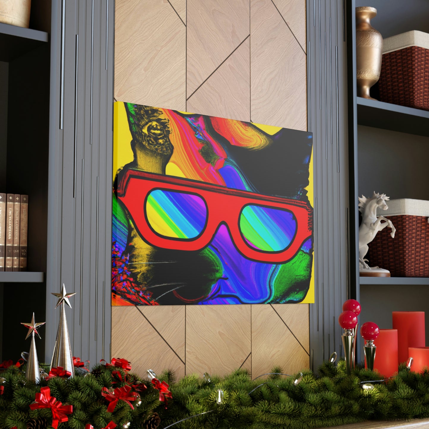 "Coole Katze mit Sonnenbrille" - The Alien Canva