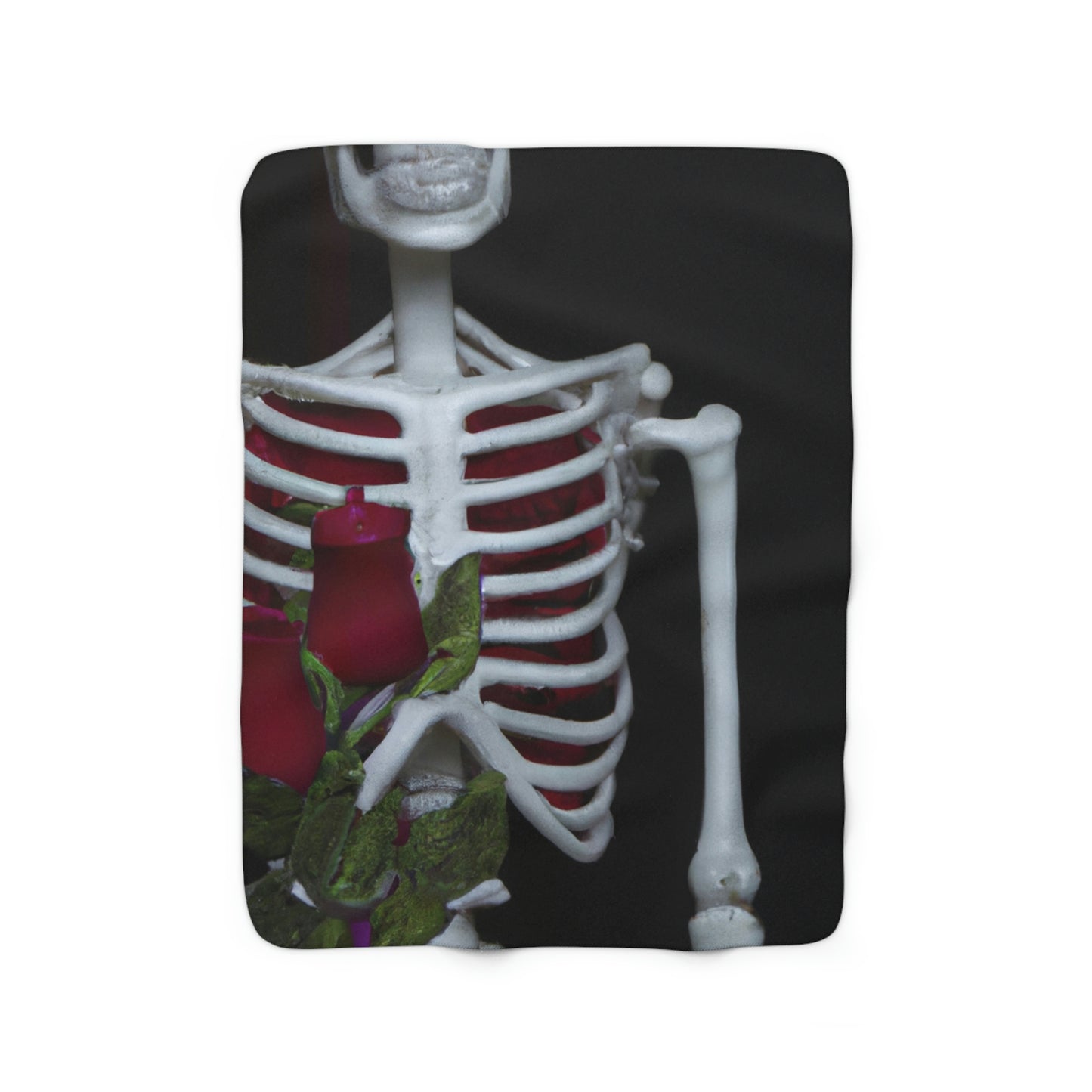 "The Skeletal Romantic" - The Alien Sherpa Fleece Blanket