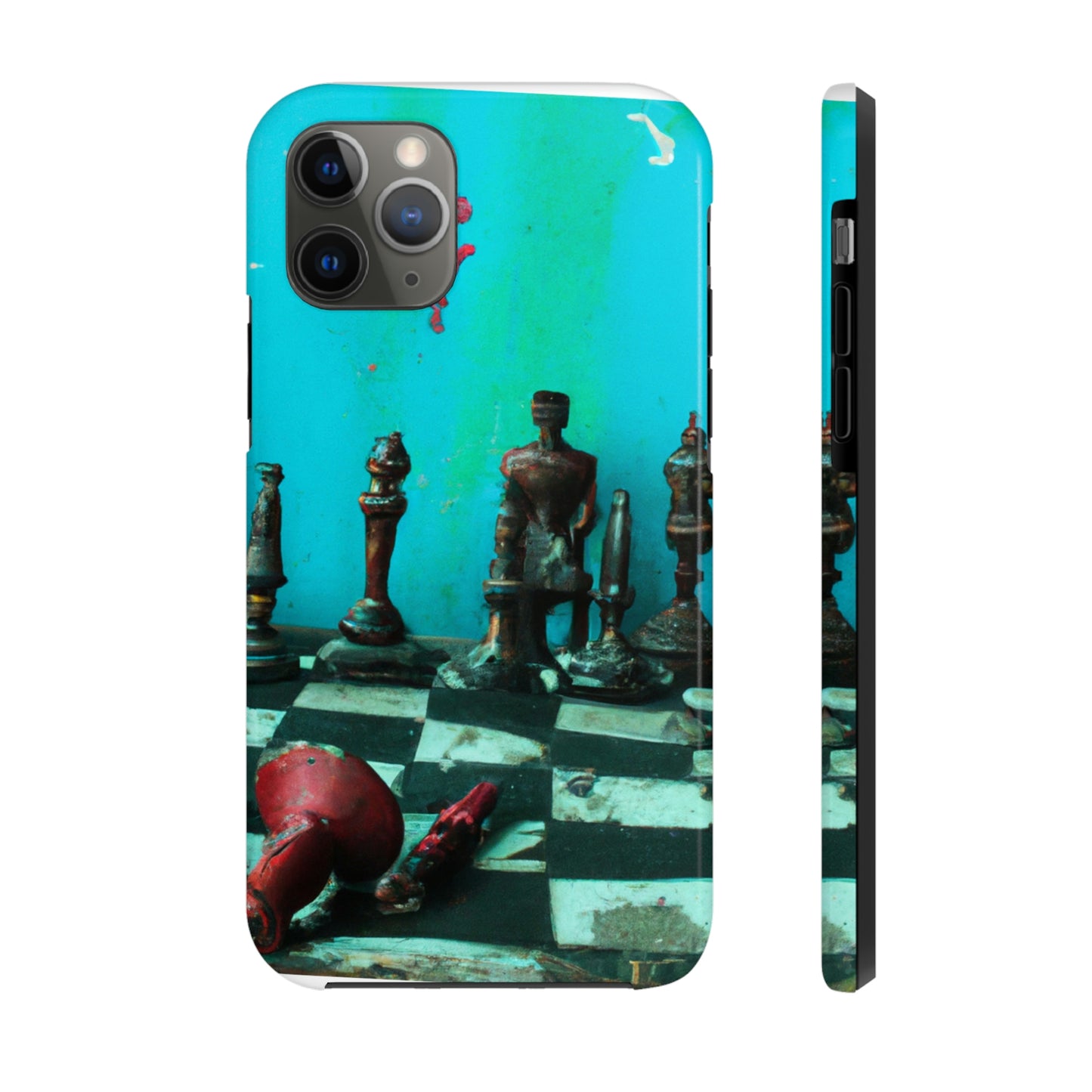 "A Forgotten Chess Set: Ready for a New Match" - The Alien Tough Phone Cases