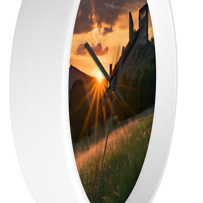 "Enchanted Evening at an Abandoned Castle" - The Alien Wall Clock